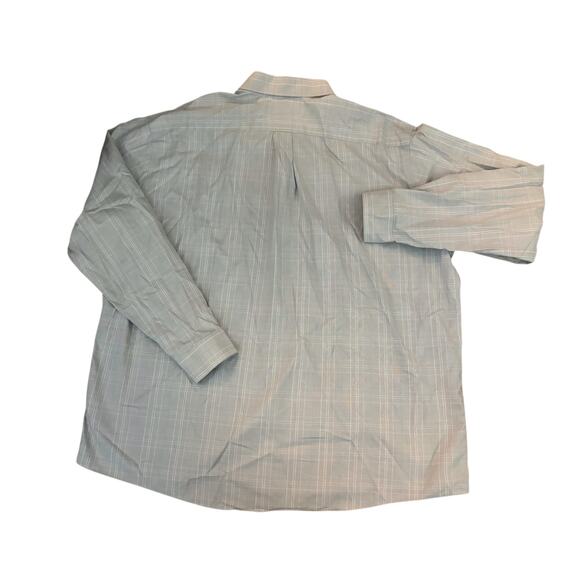 Eddie Bauer Relaxed Fit Light Gray Check Button-Down Mens Size XXL - Picture 6 of 6